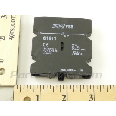 61611 MARS 1N/C 25/60A Side Mt Auxiliary